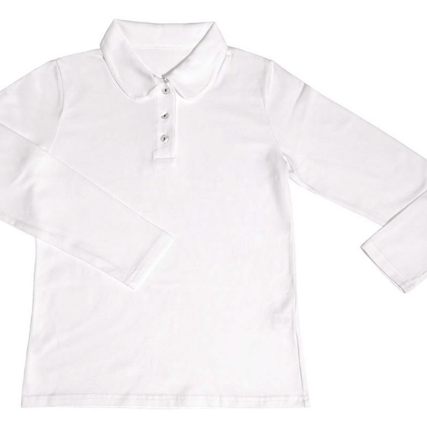 Fondazione Levis Plona polo jersey manica lunga collo tondo femmina
